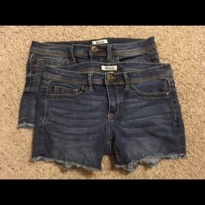 Set of two pairs of jean shorts!